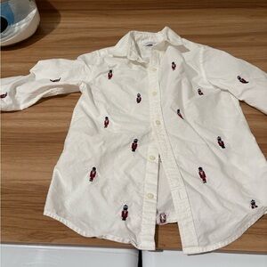 Nutcracker button down Janie and jack size 7